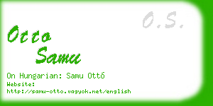otto samu business card